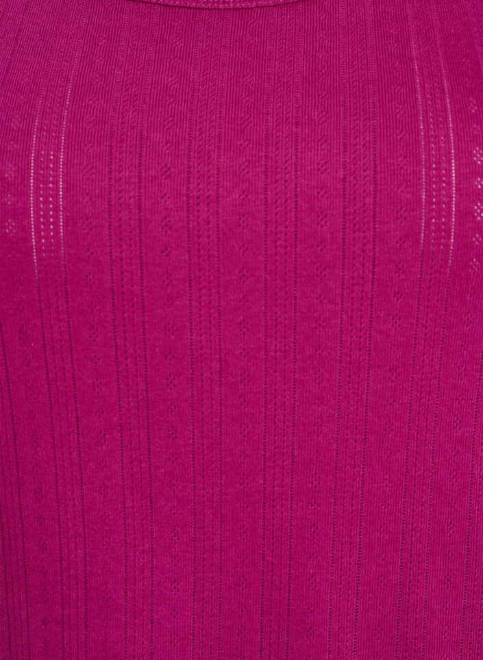 Nachthemd aus Bio-Baumwolle mit Strukturmuster, Pink, Packshot image number 2