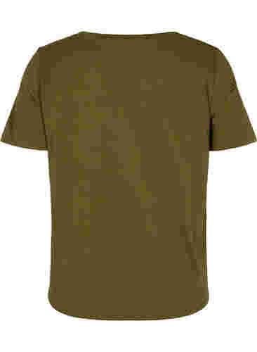 T-Shirt mit Glitzerprint aus Baumwolle, Ivy G. Shimmer Face, Packshot image number 1
