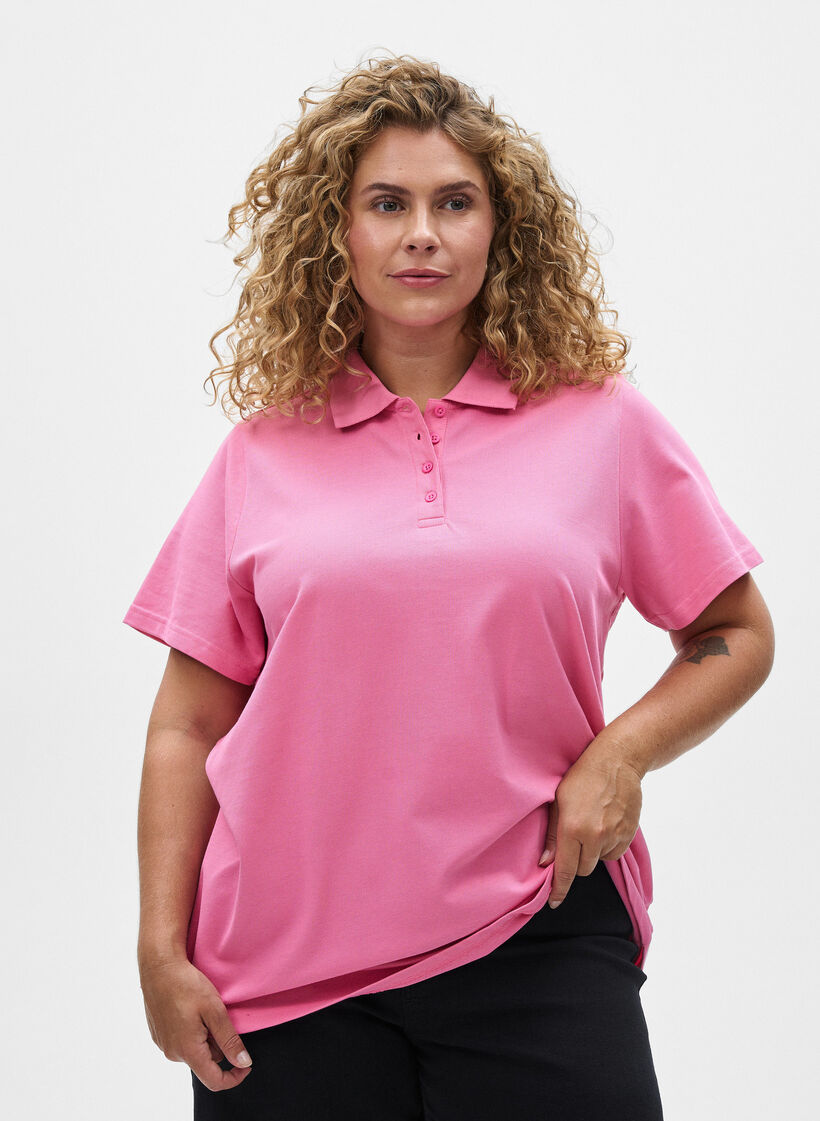 FLASH - Poloshirt mit kurzen Ärmeln, Pink, Model image number 0