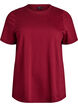 Basic-T-Shirt aus Baumwolle mit Rundhalsausschnitt, Dunkles Bordeaux, Packshot image number 0