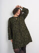 Kleid mit Fransengarn und Struktur, Gr&uuml;n, Model image number 0