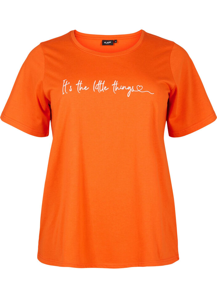FLASH - T-Shirt mit Motiv, Orange.com, Packshot image number 0