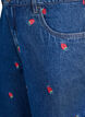 Bestickte Denimshorts, Blau, Packshot image number 2