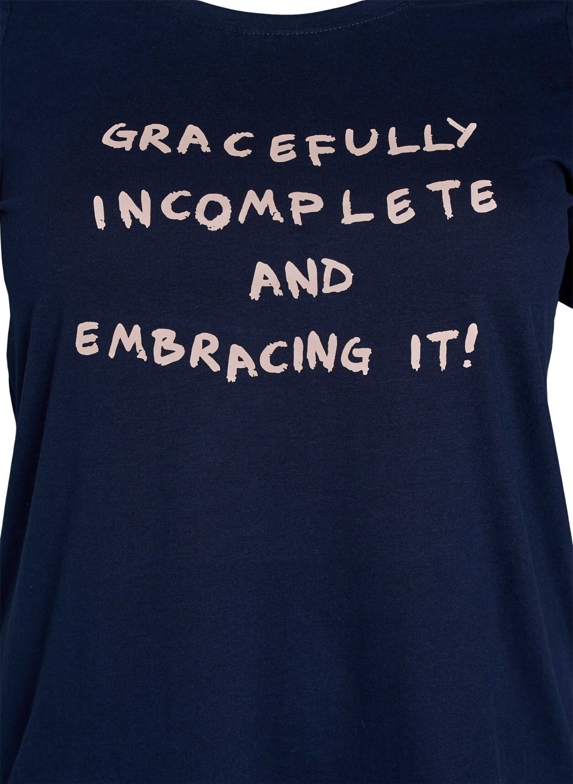 ZizziFLASH - T-Shirt mit Print, Blau, Packshot image number 2