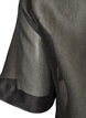 Transparente kurz&auml;rmelige Bluse mit Brusttaschen, Schwarz, Packshot image number 4