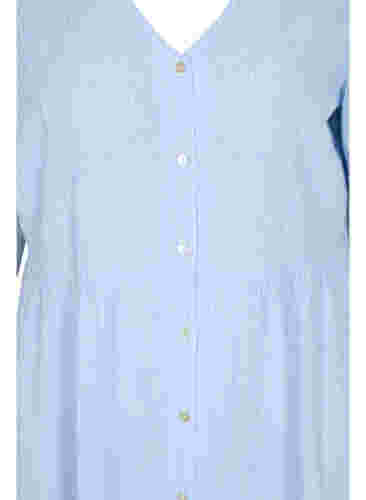 Gestreiftes Hemdkleid aus Baumwolle, Blue Stripe, Packshot image number 2