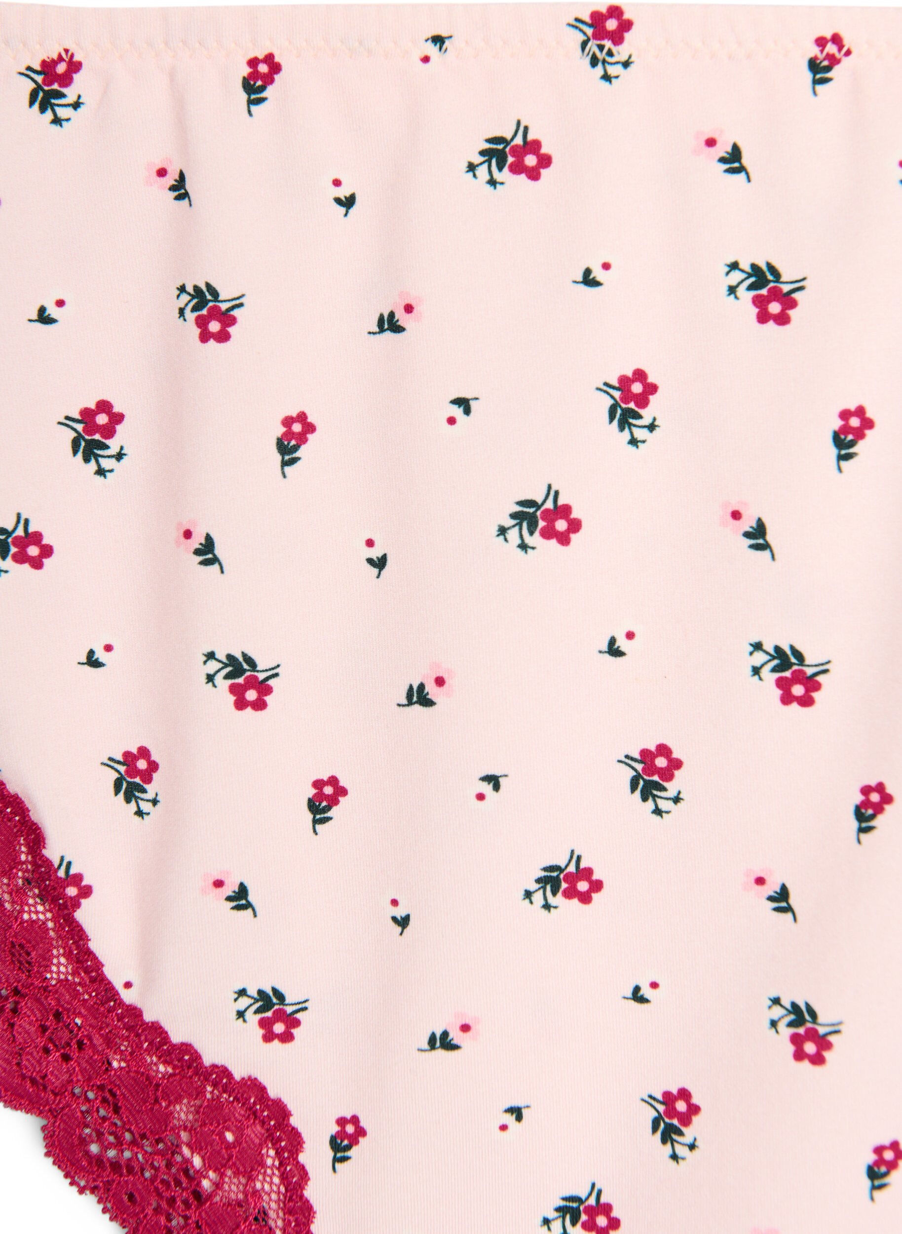 ZizziGebl&uuml;mter Brazilian Slip mit Spitze, Rot, Packshot image number 2