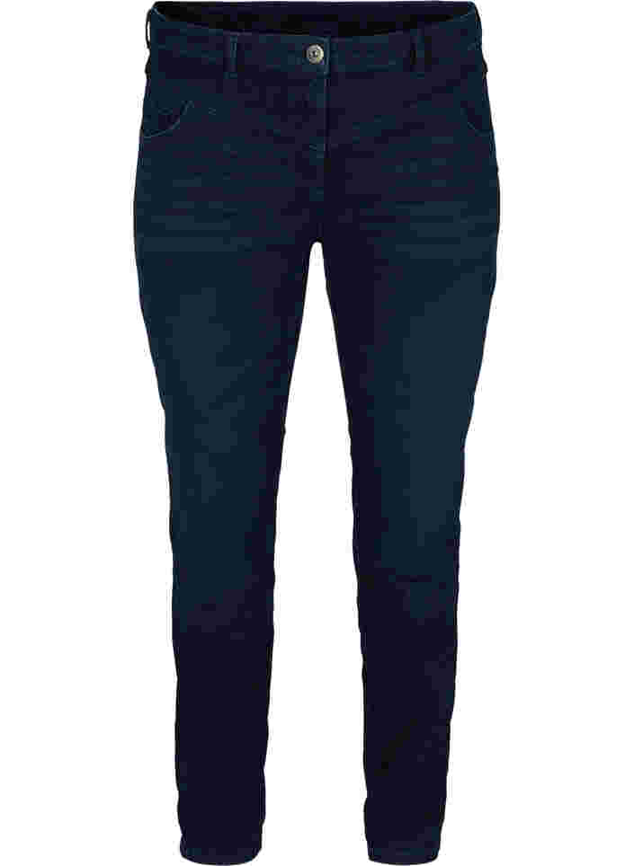 Extra slim Sanna Jeans mit regulärer Taille, Dark blue, Packshot image number 0