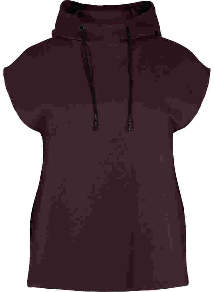 Kurzärmeliges Sweatshirt mit Kapuze, Brown Red Ass, Packshot image number 0
