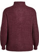Strickpullover mit hohem Kragen und Rei&szlig;verschluss, Rot, Packshot image number 1