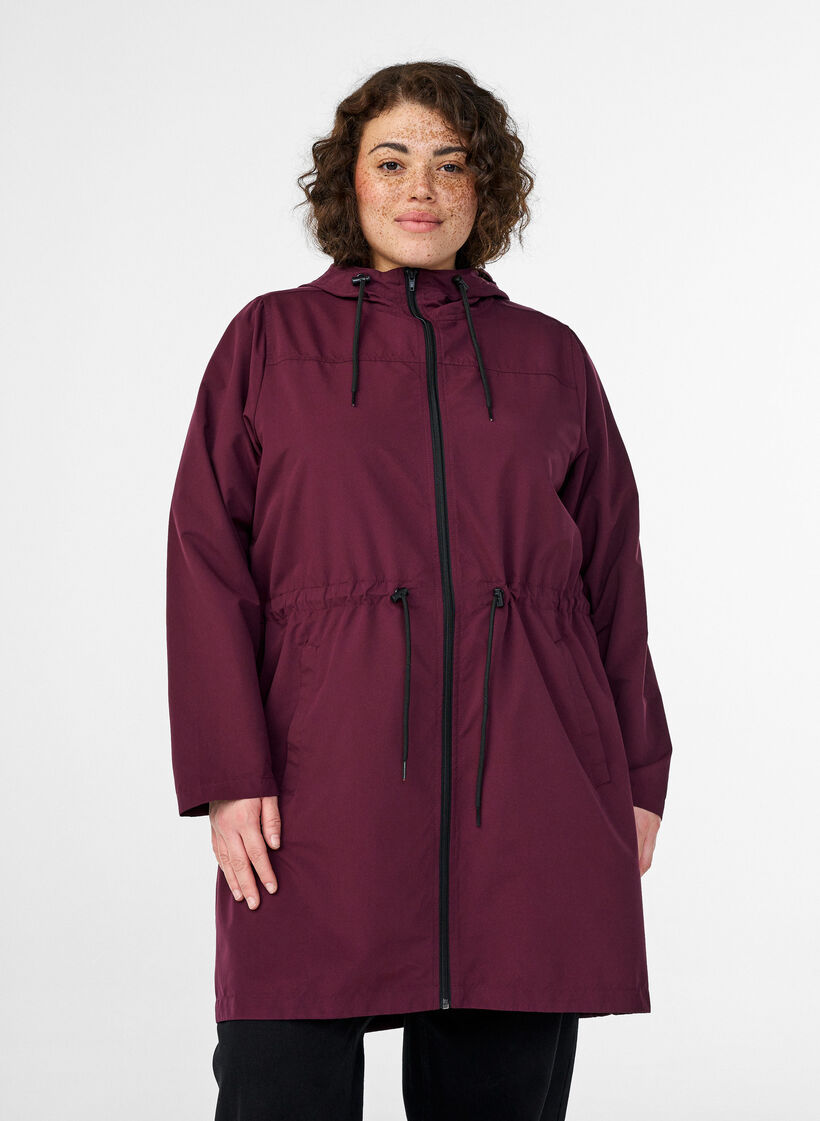 FLASH - Leichter Parka mit Kapuze, Rot, Model image number 0