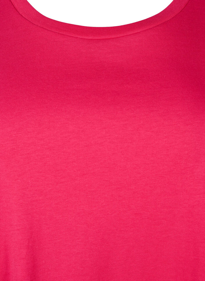 T-Shirt-Kleid aus Baumwolle, Bright Rose, Packshot image number 2