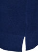 Gestricktes Minikleid mit gewelltem Saum und Schlitzen, Blau, Packshot image number 3