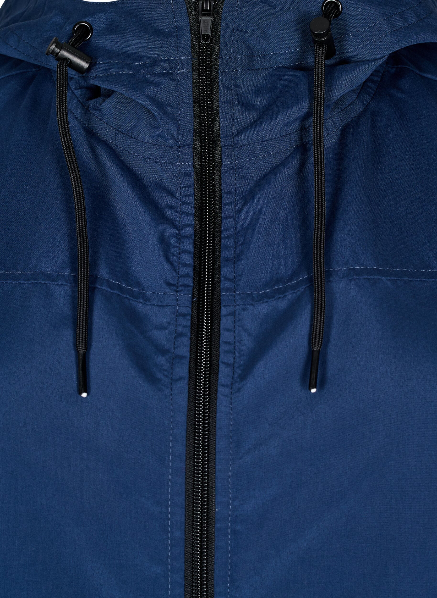 ZizziFLASH - Wasserabweisender Parka mit Kapuze, Blau, Packshot image number 2