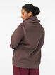 Sweatshirt mit Stehkragen und Taschen, Braun, Model image number 2