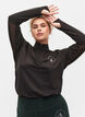 Hochgeschlossenes Sporttop mit Reißverschluss, Black, Model image number 2