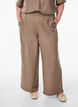 Lockere Hose mit elastischem Bund und Taschen, Braun, Model image number 2