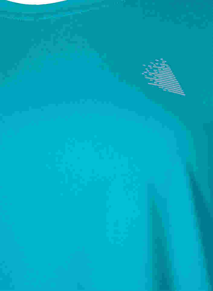 Kurzarm Trainingsshirt, Deep Peacock Blue, Packshot image number 2