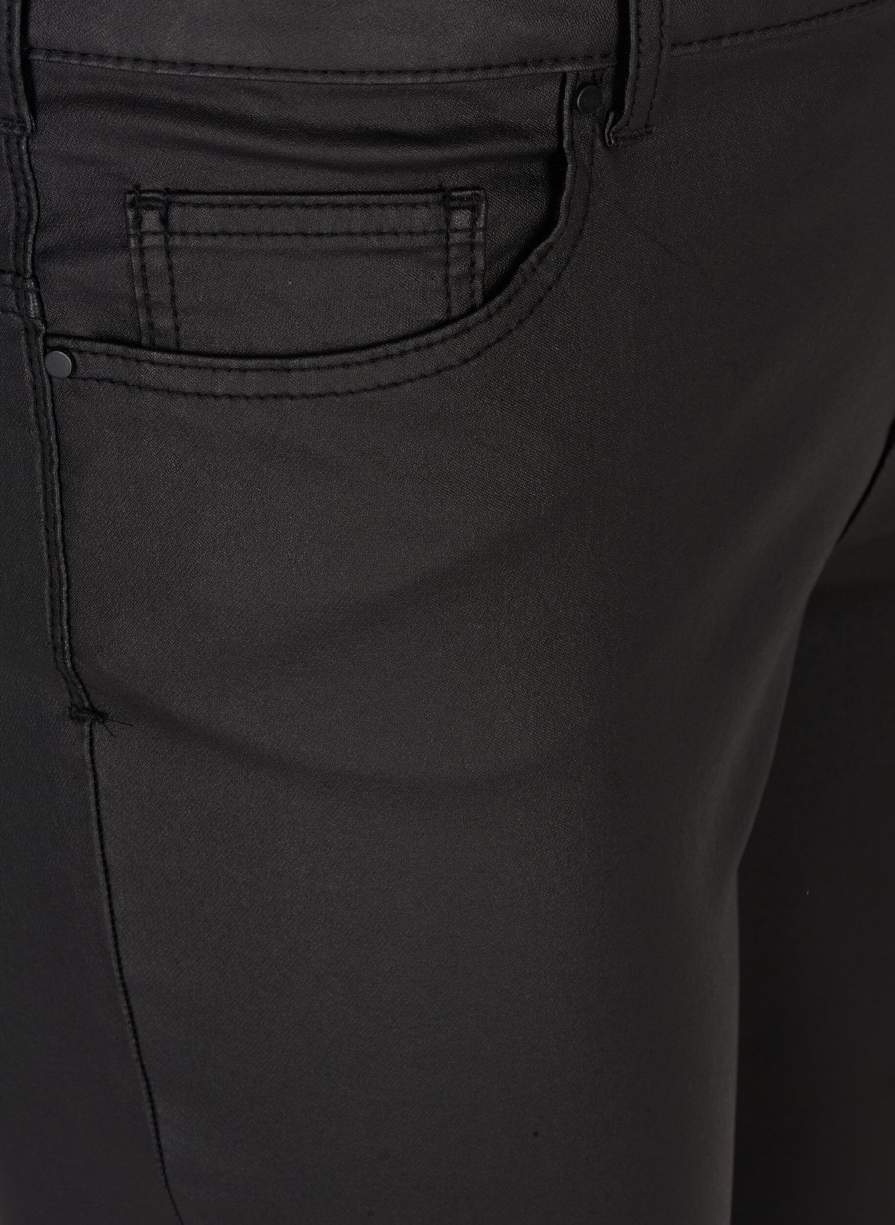 ZizziCoated Amy Jeans , Black coated, Packshot image number 2