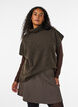 Strickweste mit Rollkragen, Braun, Model image number 0