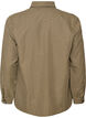 Bluse mit kleinem Karomuster und Strasssteinen, Braun, Packshot image number 1