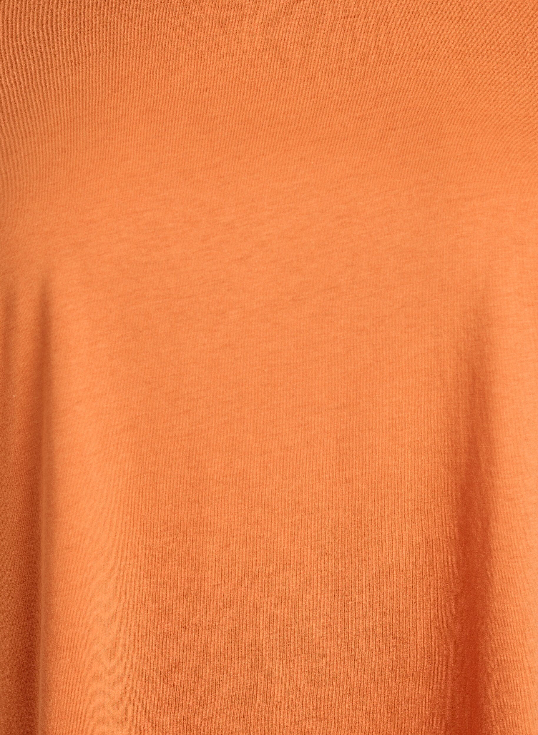 ZizziKurz&auml;rmeliges T-Shirt aus Baumwollmischgewebe, Orange, Packshot image number 2