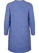 Rippstrickkleid mit Schlitz, Gray Blue Mel., Packshot image number 1