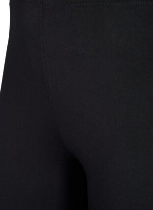 FLASH - 2-pack Baumwoll-Leggings, Black / Black, Packshot image number 2