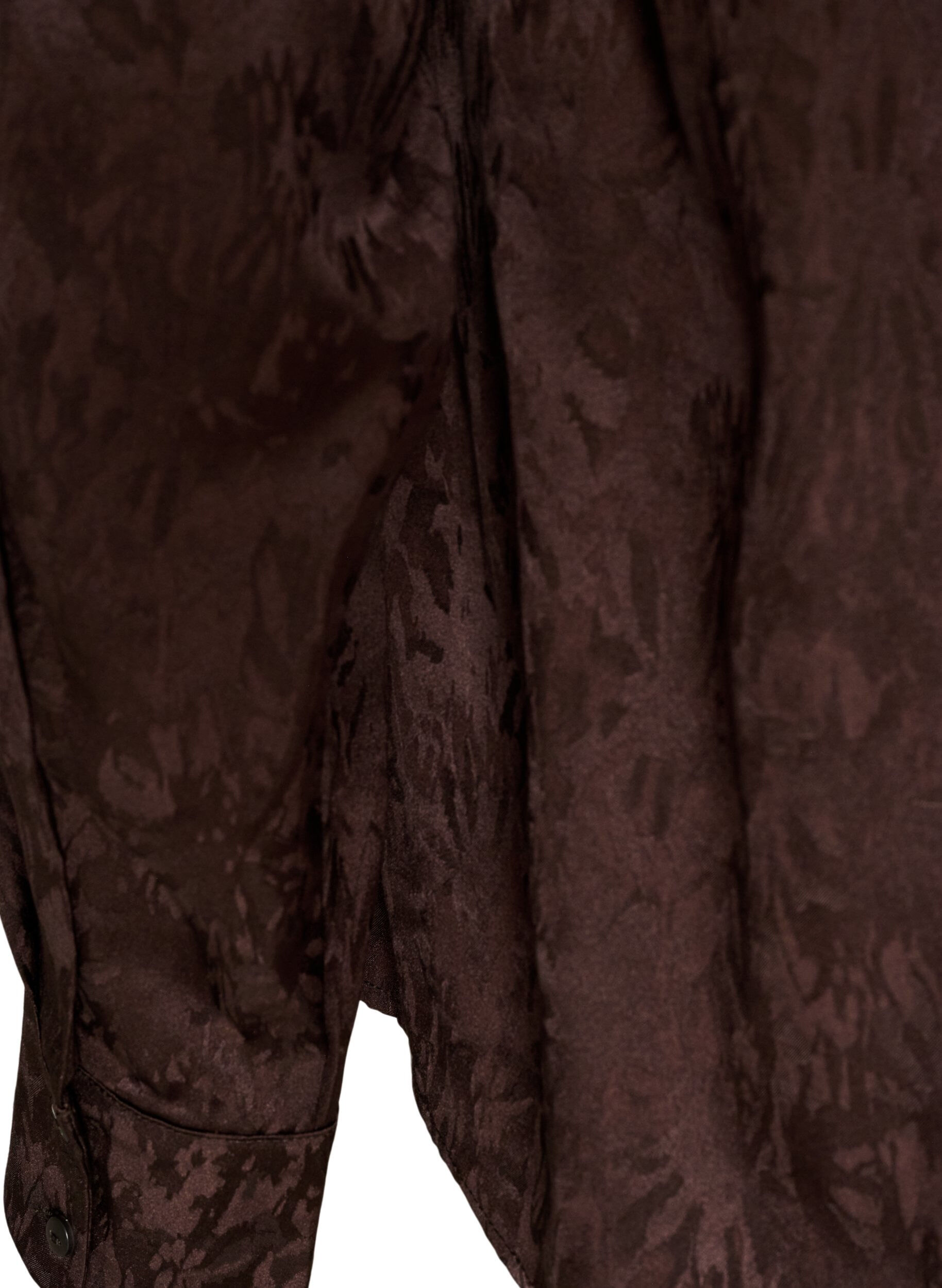 ZizziBluse mit Ton-in-Ton-Paisleymuster, Braun, Packshot image number 3