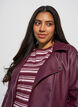 Bikerjacke aus Kunstleder, Rot, Model image number 3