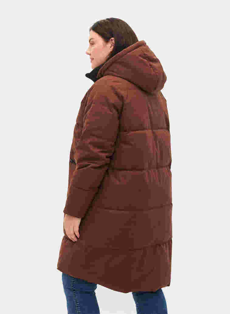 Winterjacke mit abnehmbarer Kapuze, Friar Brown, Model image number 1