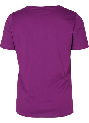 Baumwoll-T-Shirt mit Aufdruck, Grape Juice, Packshot image number 1