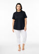 Basic 3/4-Leggings aus Viskose, Wei&szlig;, Model image number 1
