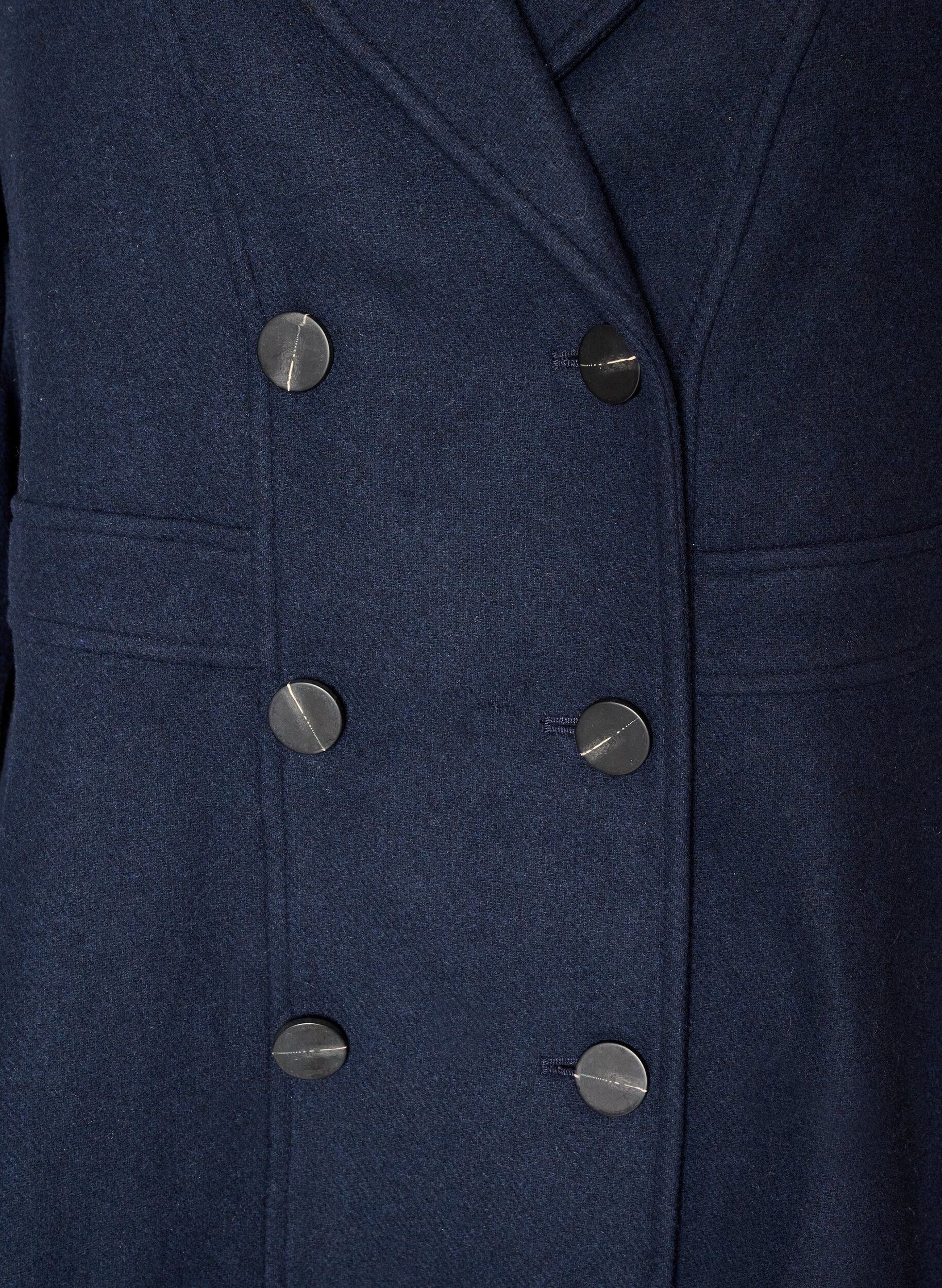 ZizziWollmantel in A-Linie mit Taschen, 1494, Packshot image number 2