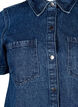 Langes Denim-Shirt mit kurzen Ärmeln, Blue Denim, Packshot image number 2