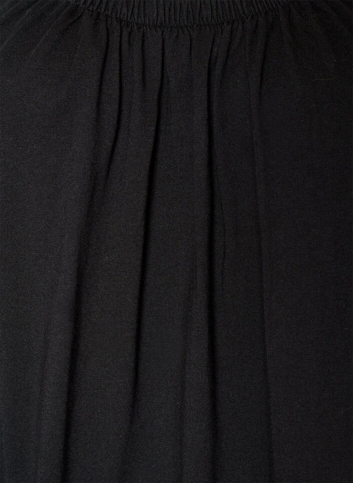 Midi-Tr&auml;gerkleid aus Bio-Baumwolle, Schwarz, Packshot image number 2