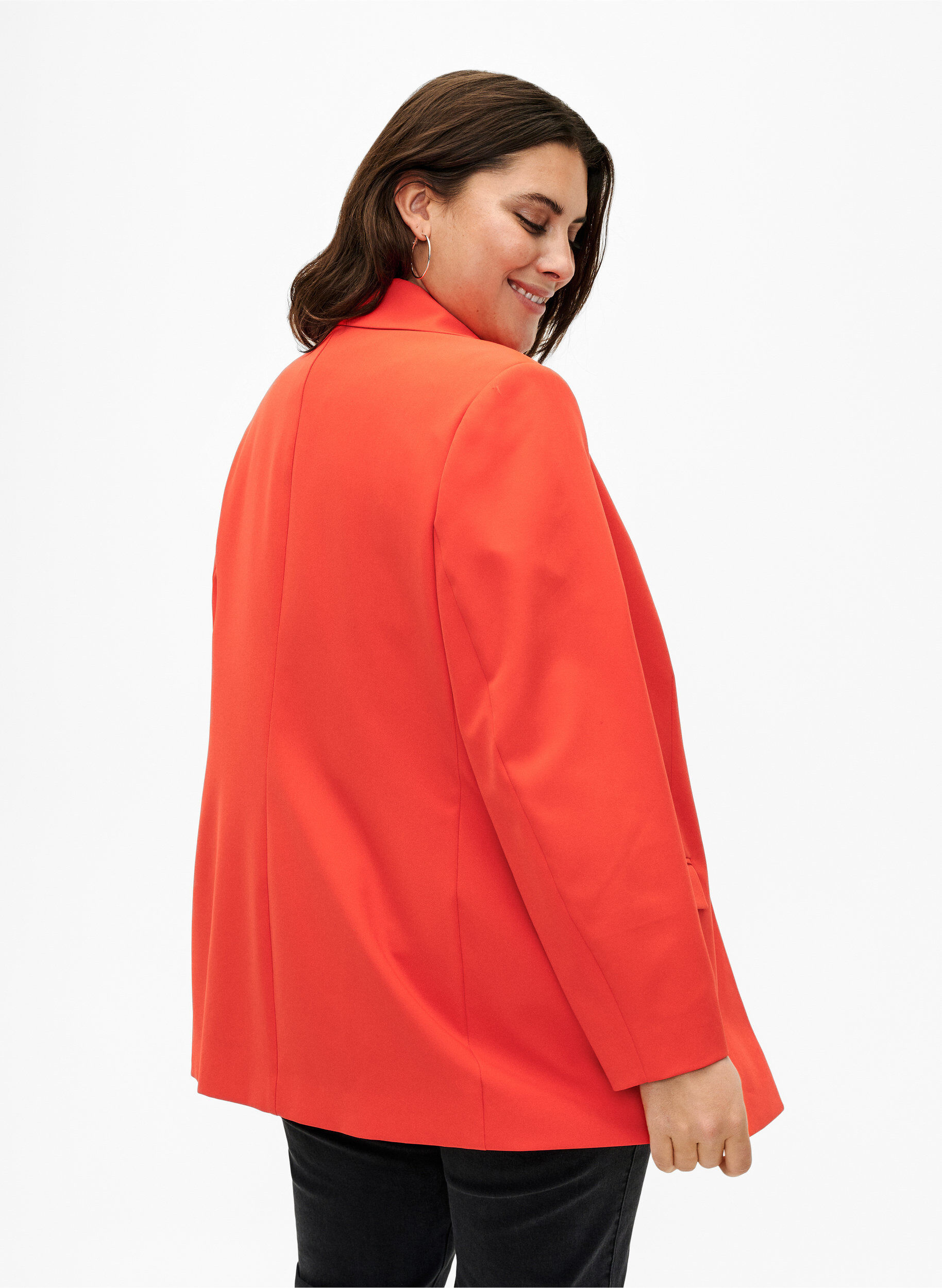 ZizziKlassischer Blazer mit Knopfverschluss, Orange.com, Model image number 1