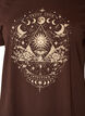 T-Shirt aus Baumwolle mit Frontprint, Braun, Packshot image number 2