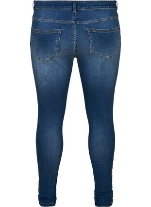 Super Slim Amy Jeans mit hoher Taille, Blue denim, Packshot image number 1