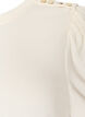 Bluse mit Knopfdetail und kurzen Puff&auml;rmeln, Beige, Packshot image number 2
