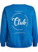 Sweatshirt mit Motiv auf der Vorderseite, Blau, Packshot image number 1