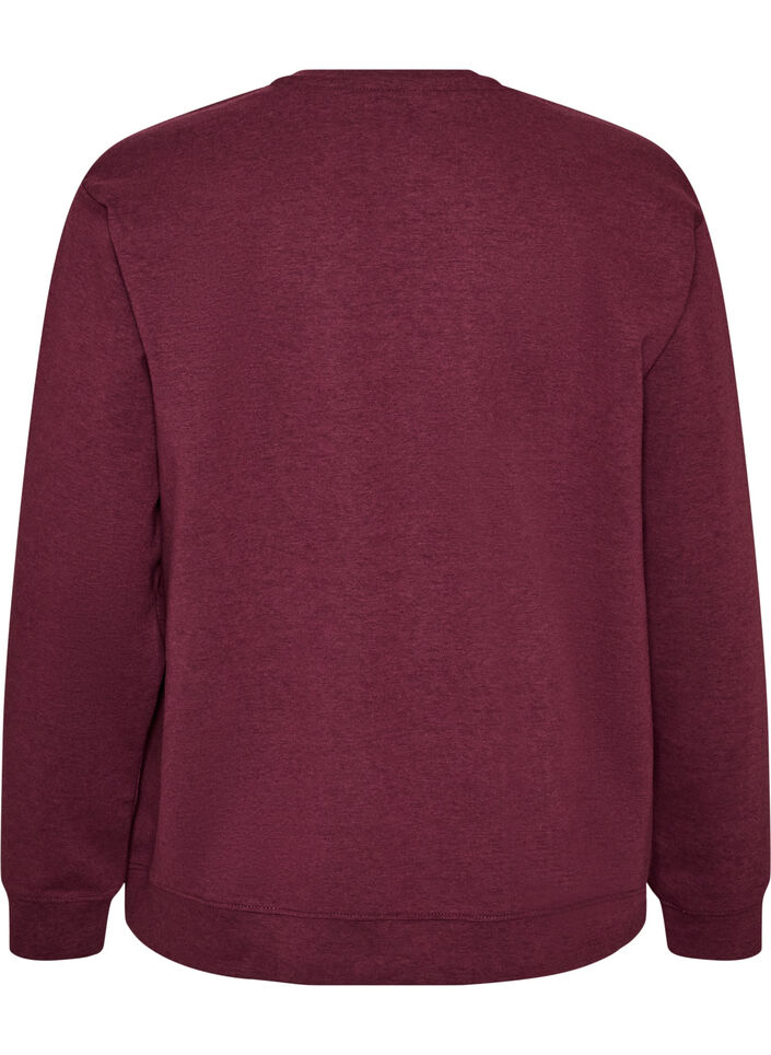 Sweatshirt mit Rundhalsausschnitt, Rot, Packshot image number 1