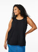 &Auml;rmelloses Top mit Struktur, Schwarz, Model image number 0
