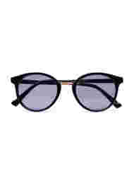 Sonnenbrille mit rundem Glas, Black, Packshot