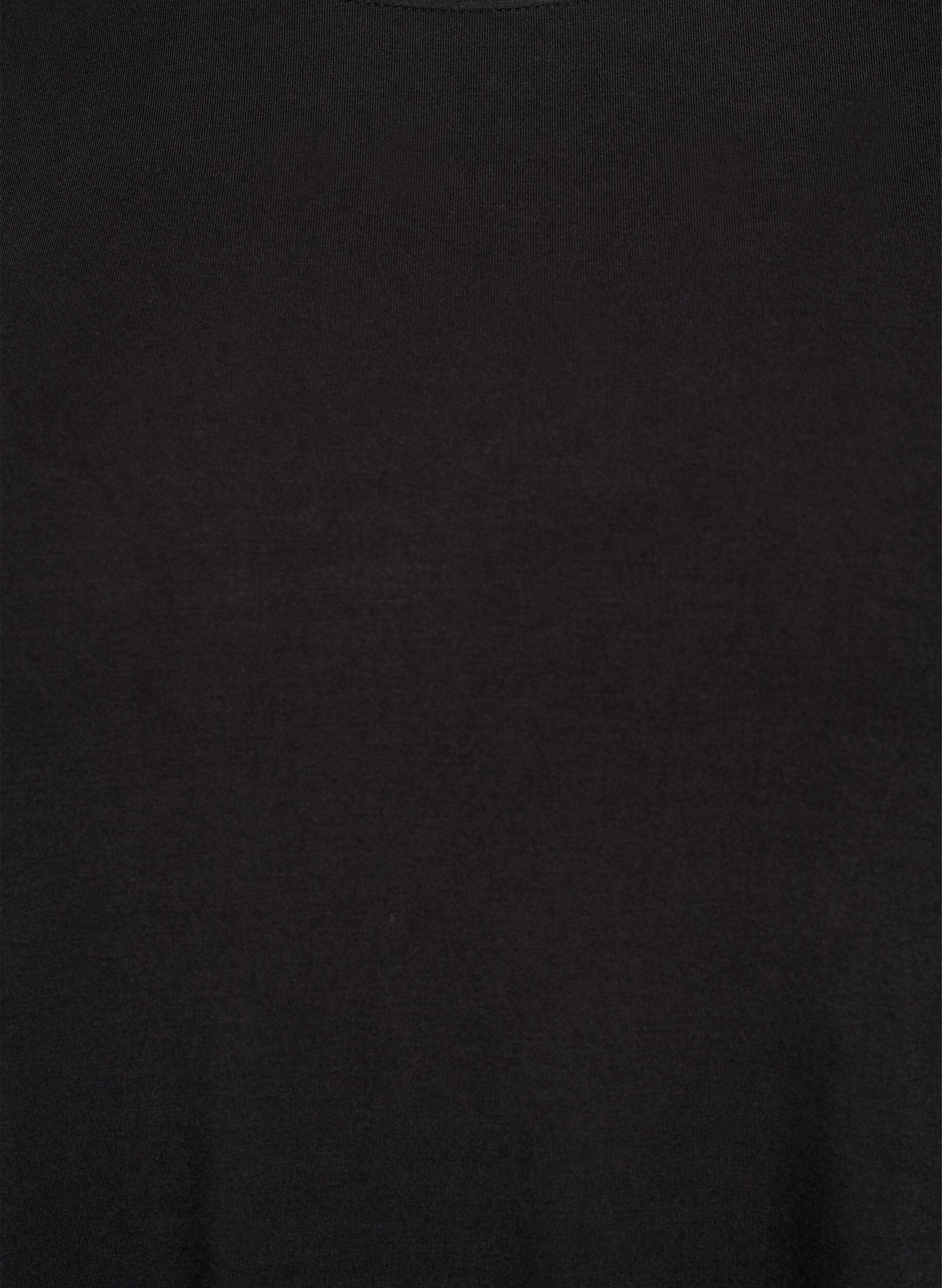 ZizziEinfarbige Bluse mit langen &Auml;rmeln, Schwarz, Packshot image number 2