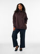 Sweatshirt mit Stehkragen und Taschen, Braun, Model image number 1
