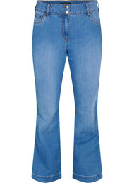 Hochtaillierte Ellen-Jeans mit Bootcut, Blue denim, Packshot