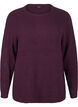 Melange-Pullover mit Rundhalsausschnitt, Potent Purple Mel., Packshot image number 0