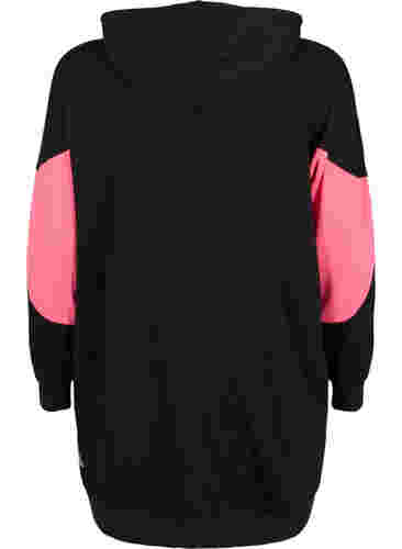 Pulloverkleid mit Colorblock und Taschen, Black, Packshot image number 1