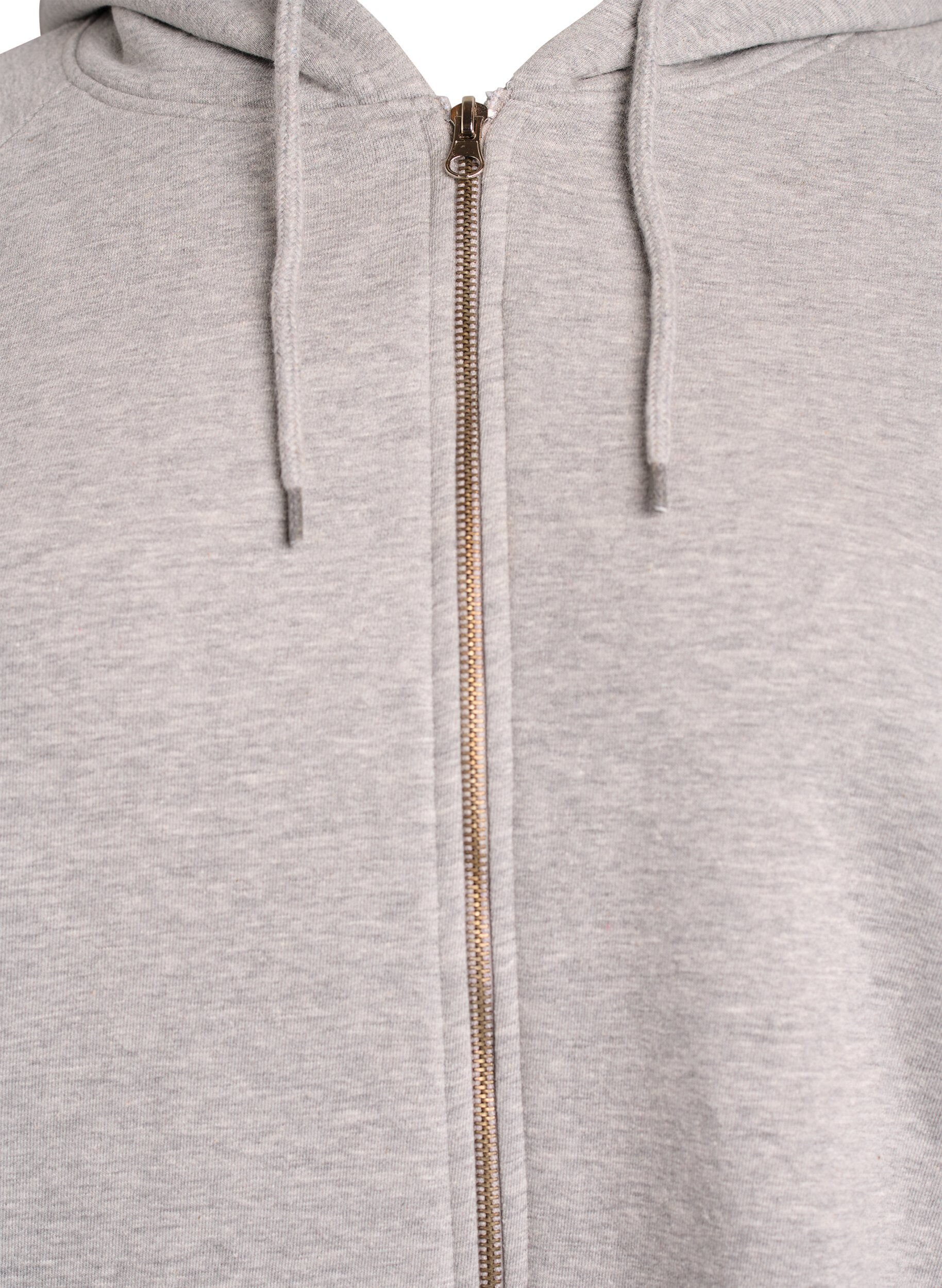 ZizziHoodie mit Rei&szlig;verschluss, Grau, Packshot image number 2